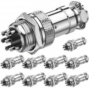 GX16 6 Pins Panel Mount Circular Metal Aviation Connector Featured Image (1)